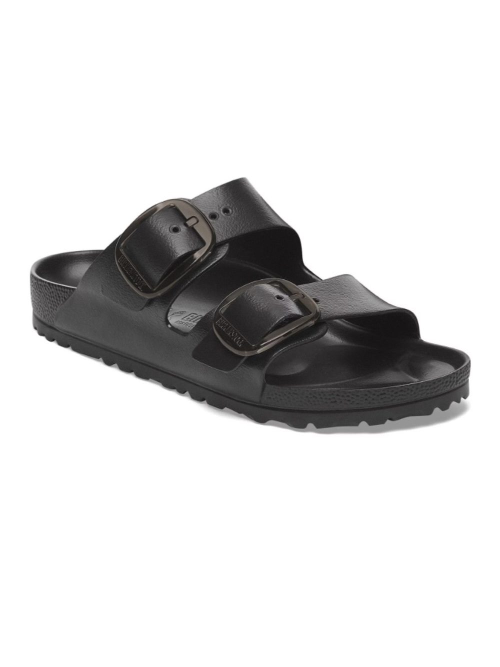NEW Birkenstock Arizona EVA Clear Big Buckle Black Sandal Slide Size 37 6 6.5